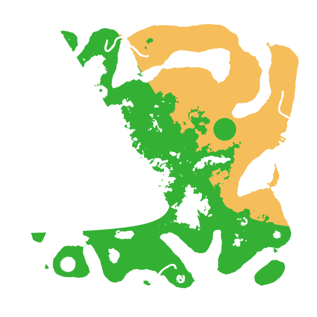 Biome Rust Map: Procedural Map, Size: 3700, Seed: 2137843