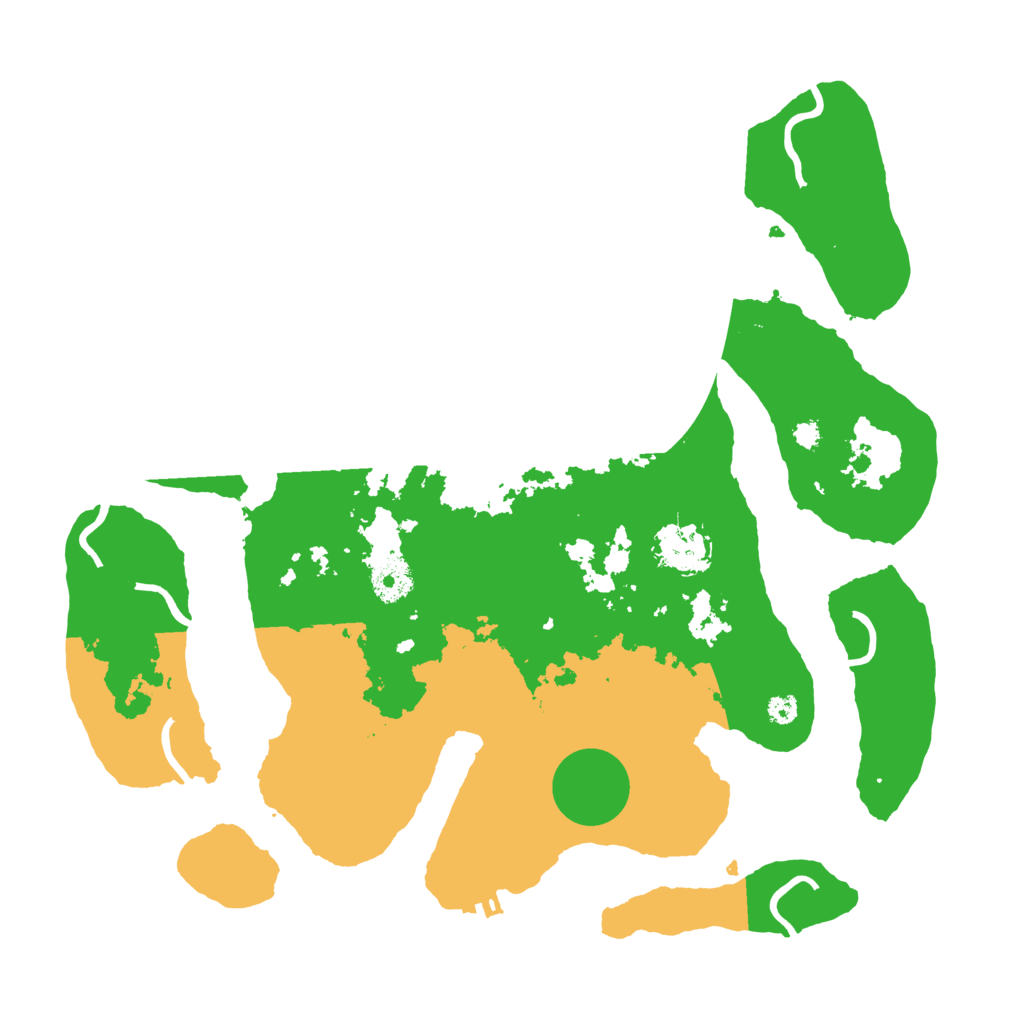 Biome Rust Map: Procedural Map, Size: 3500, Seed: 5973838