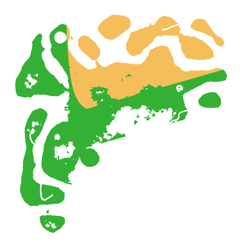 Biome Rust Map: Procedural Map, Size: 3700, Seed: 1757171