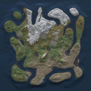 Thumbnail Rust Map: Procedural Map, Size: 3600, Seed: 88, 16 Monuments