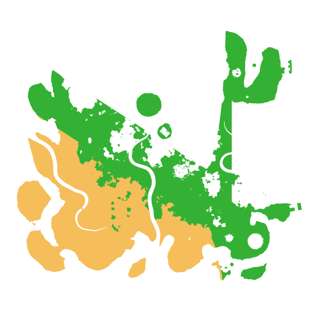 Biome Rust Map: Procedural Map, Size: 3500, Seed: 4310083