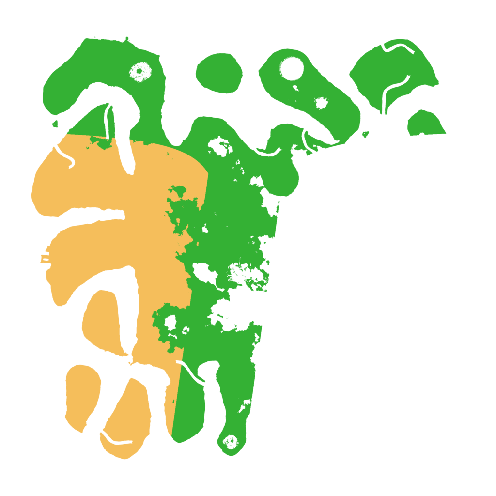 Biome Rust Map: Procedural Map, Size: 3700, Seed: 4119309