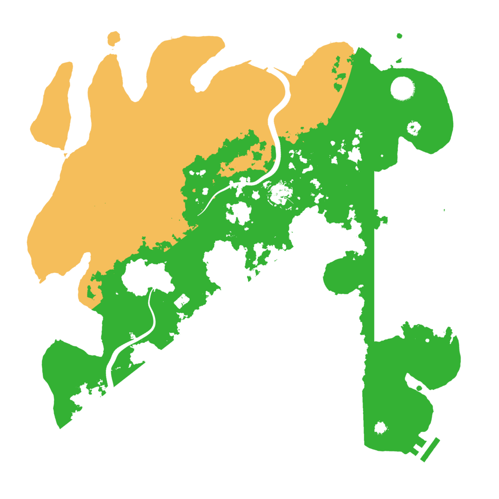 Biome Rust Map: Procedural Map, Size: 3700, Seed: 1172340