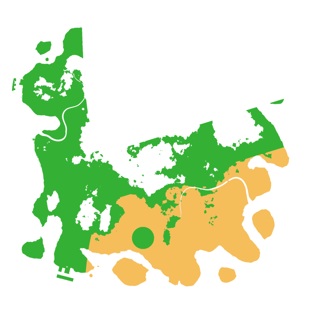 Biome Rust Map: Procedural Map, Size: 3700, Seed: 966103