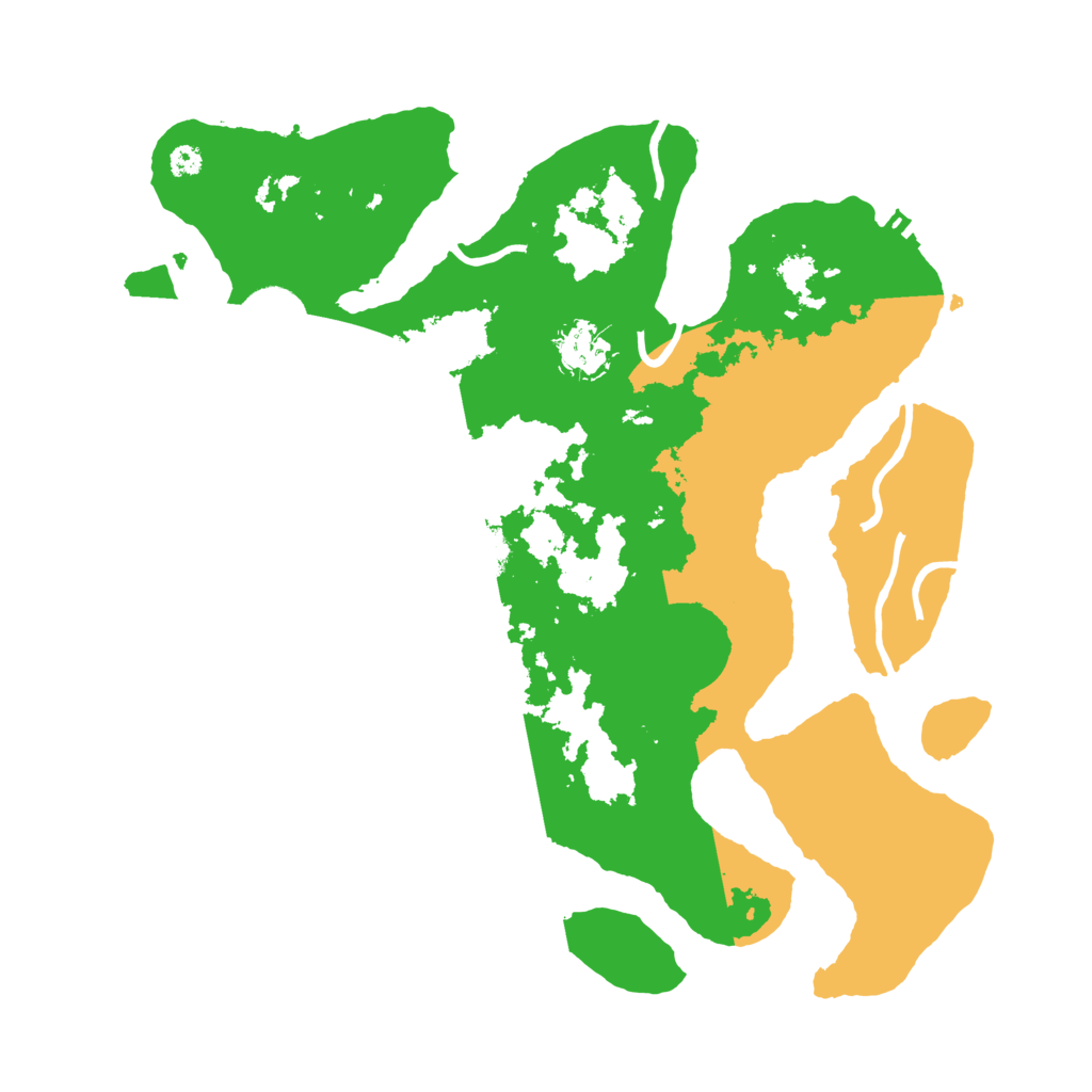 Biome Rust Map: Procedural Map, Size: 3500, Seed: 102406633