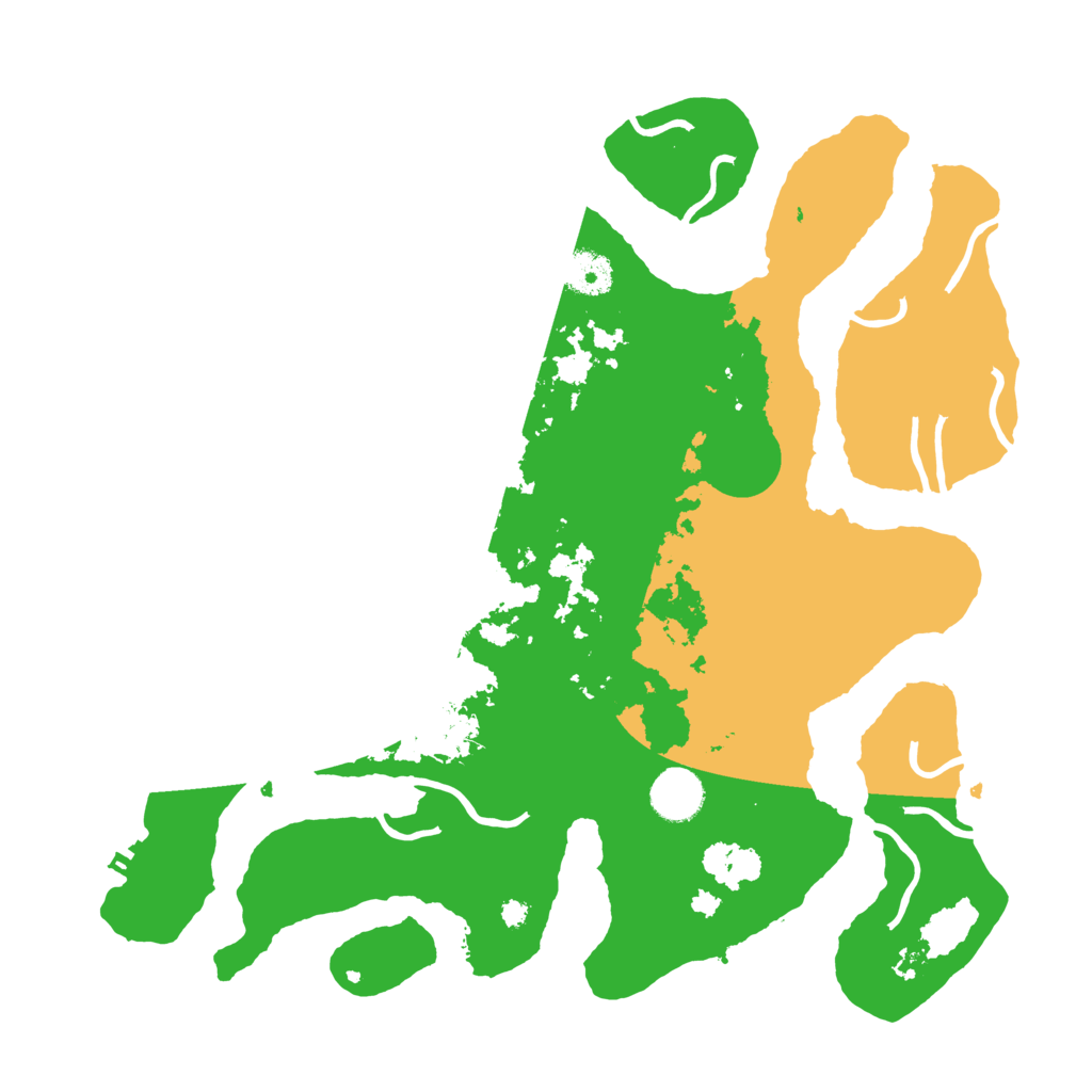 Biome Rust Map: Procedural Map, Size: 3700, Seed: 3764386