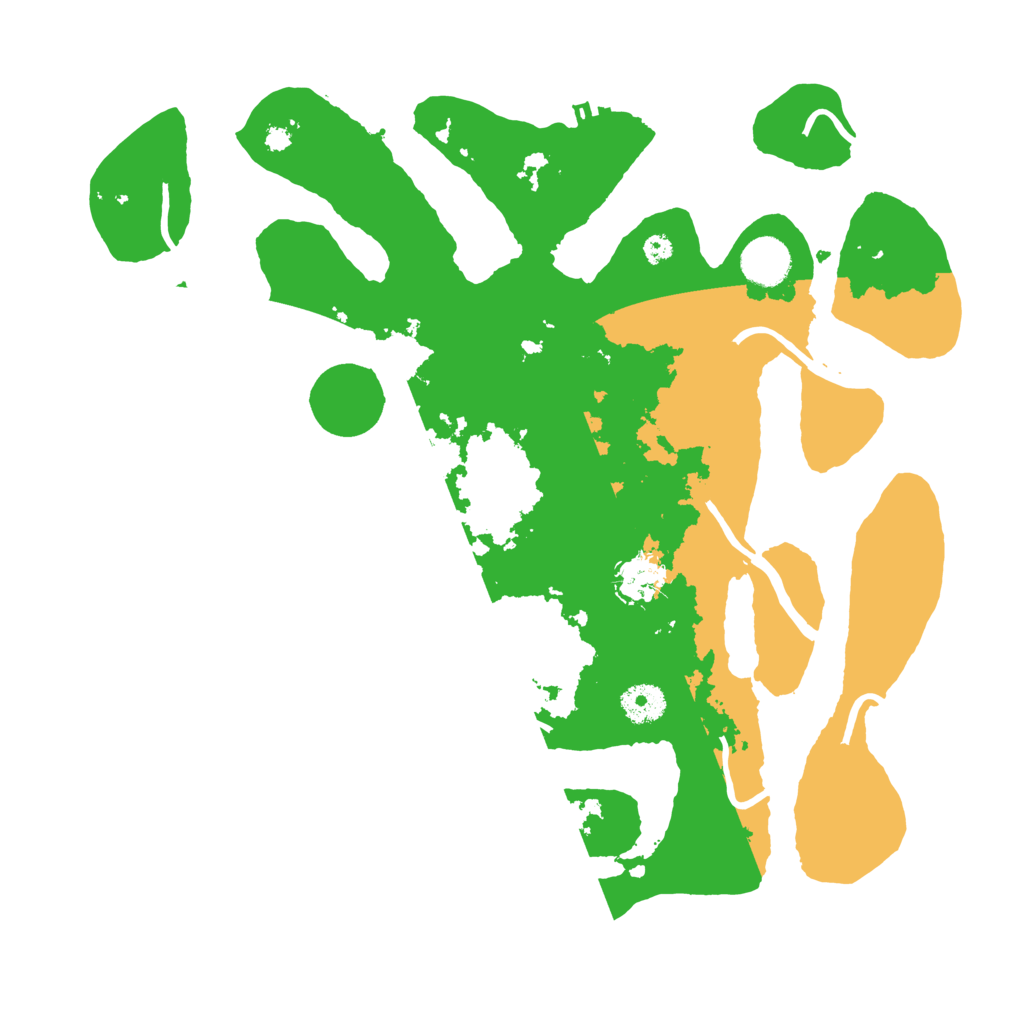 Biome Rust Map: Procedural Map, Size: 3700, Seed: 964677