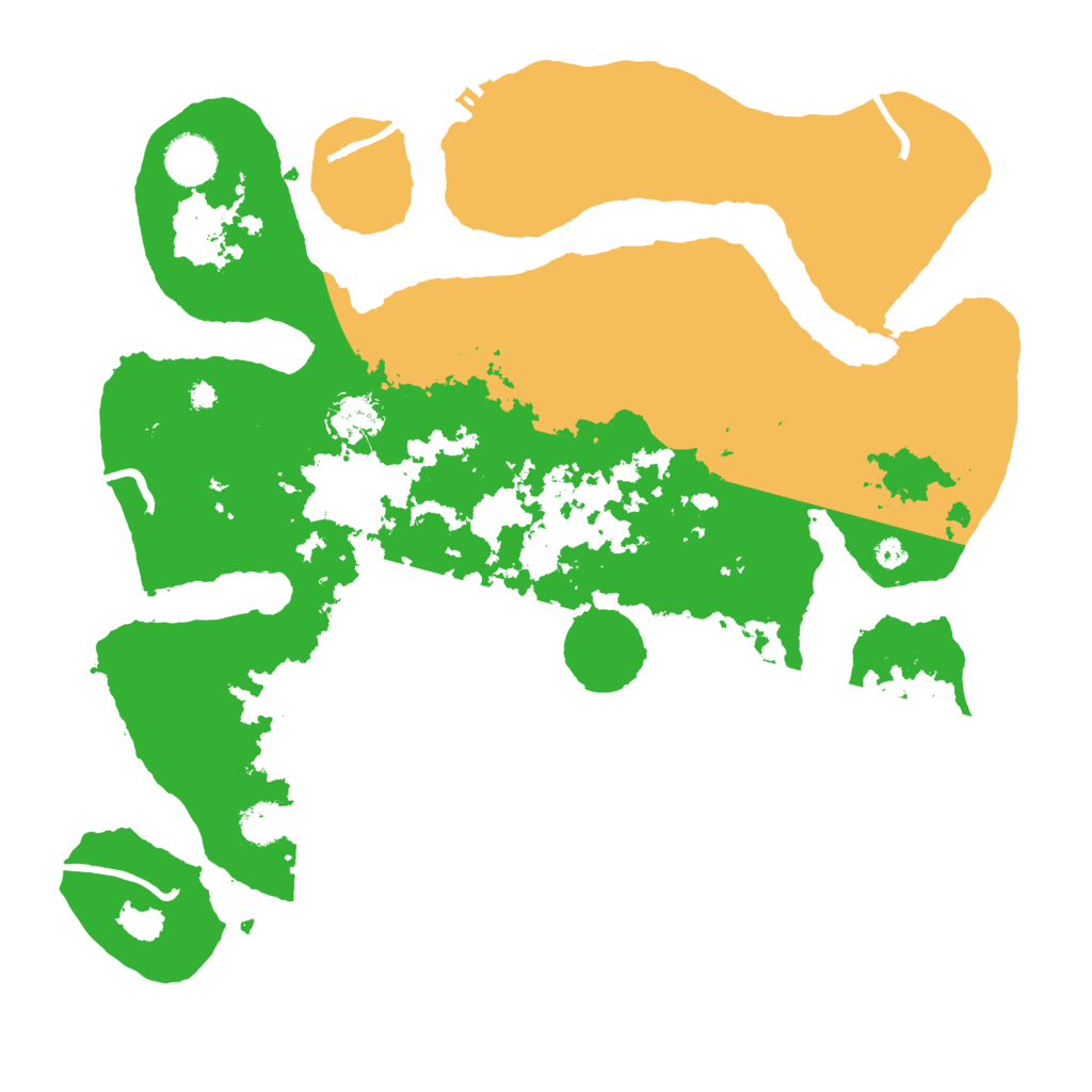 Biome Rust Map: Procedural Map, Size: 3700, Seed: 2160020