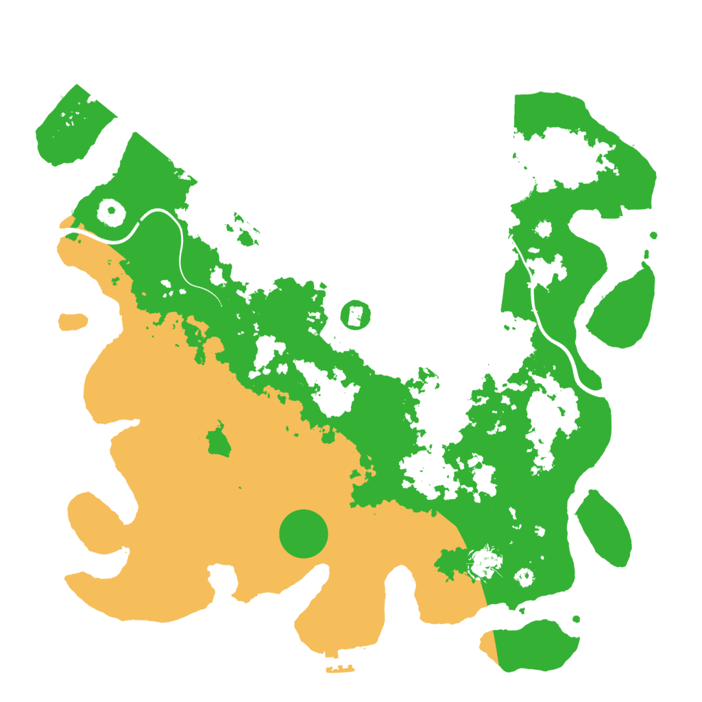 Biome Rust Map: Procedural Map, Size: 3800, Seed: 802343