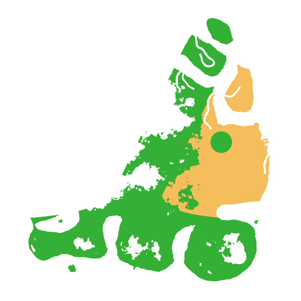 Biome Rust Map: Procedural Map, Size: 3700, Seed: 3966675