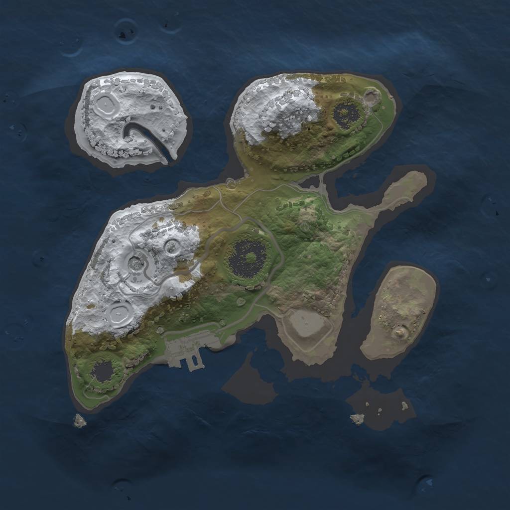 Rust Map: Procedural Map, Size: 2000, Seed: 114757579, 7 Monuments