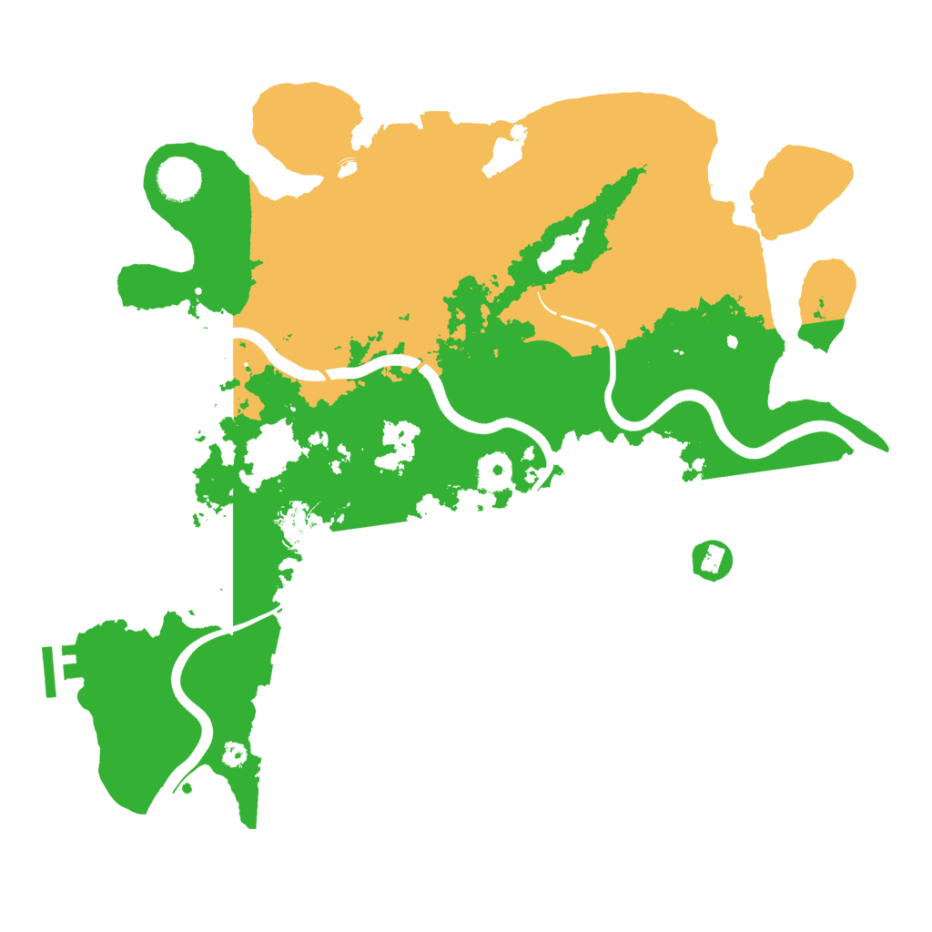 Biome Rust Map: Procedural Map, Size: 3700, Seed: 1985414