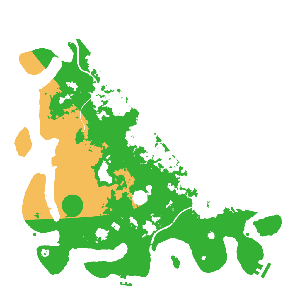 Biome Rust Map: Procedural Map, Size: 3700, Seed: 1661124