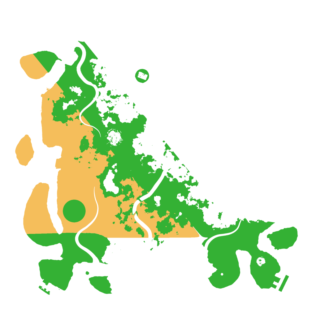 Biome Rust Map: Procedural Map, Size: 3700, Seed: 1661124