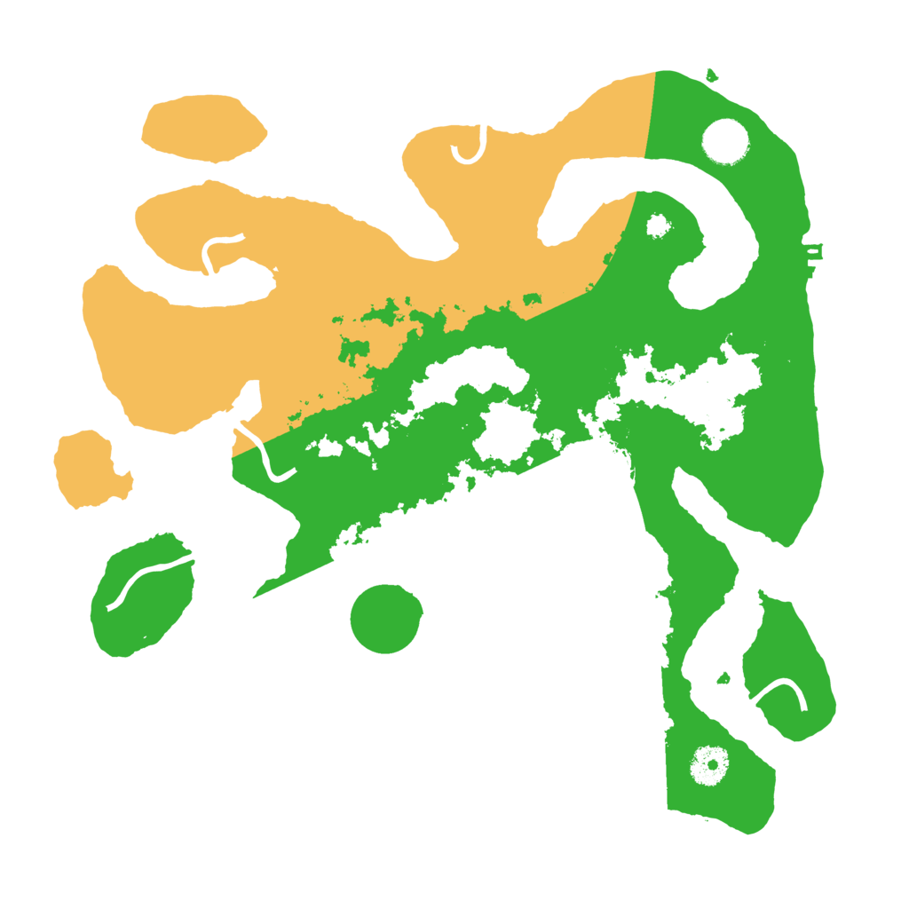 Biome Rust Map: Procedural Map, Size: 3500, Seed: 891344