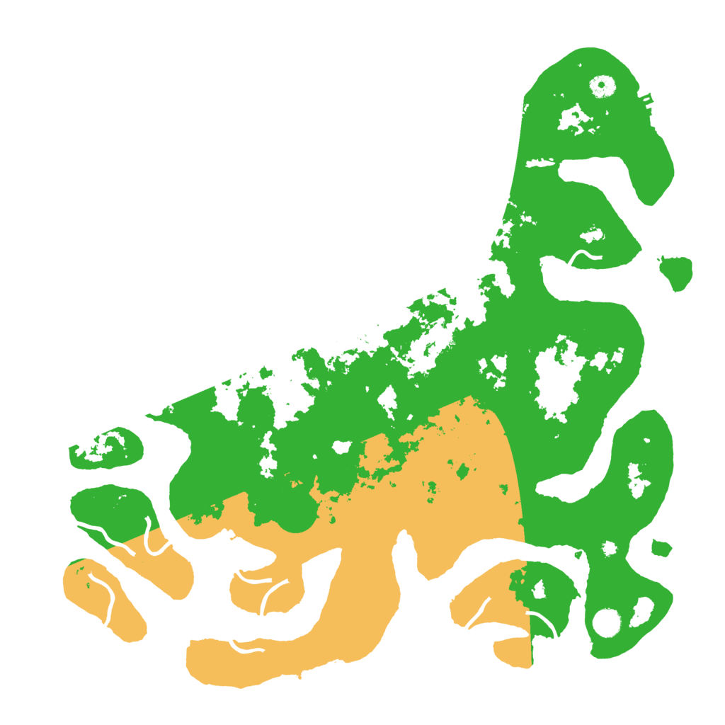 Biome Rust Map: Procedural Map, Size: 4500, Seed: 1458412685