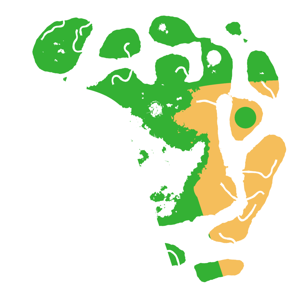 Biome Rust Map: Procedural Map, Size: 3700, Seed: 5810737