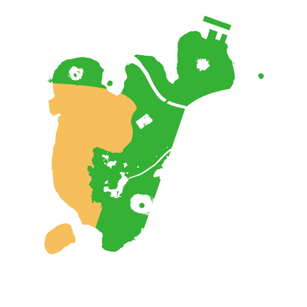 Biome Rust Map: Procedural Map, Size: 2200, Seed: 177