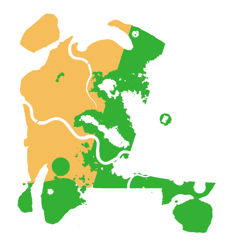 Biome Rust Map: Procedural Map, Size: 3700, Seed: 5657946