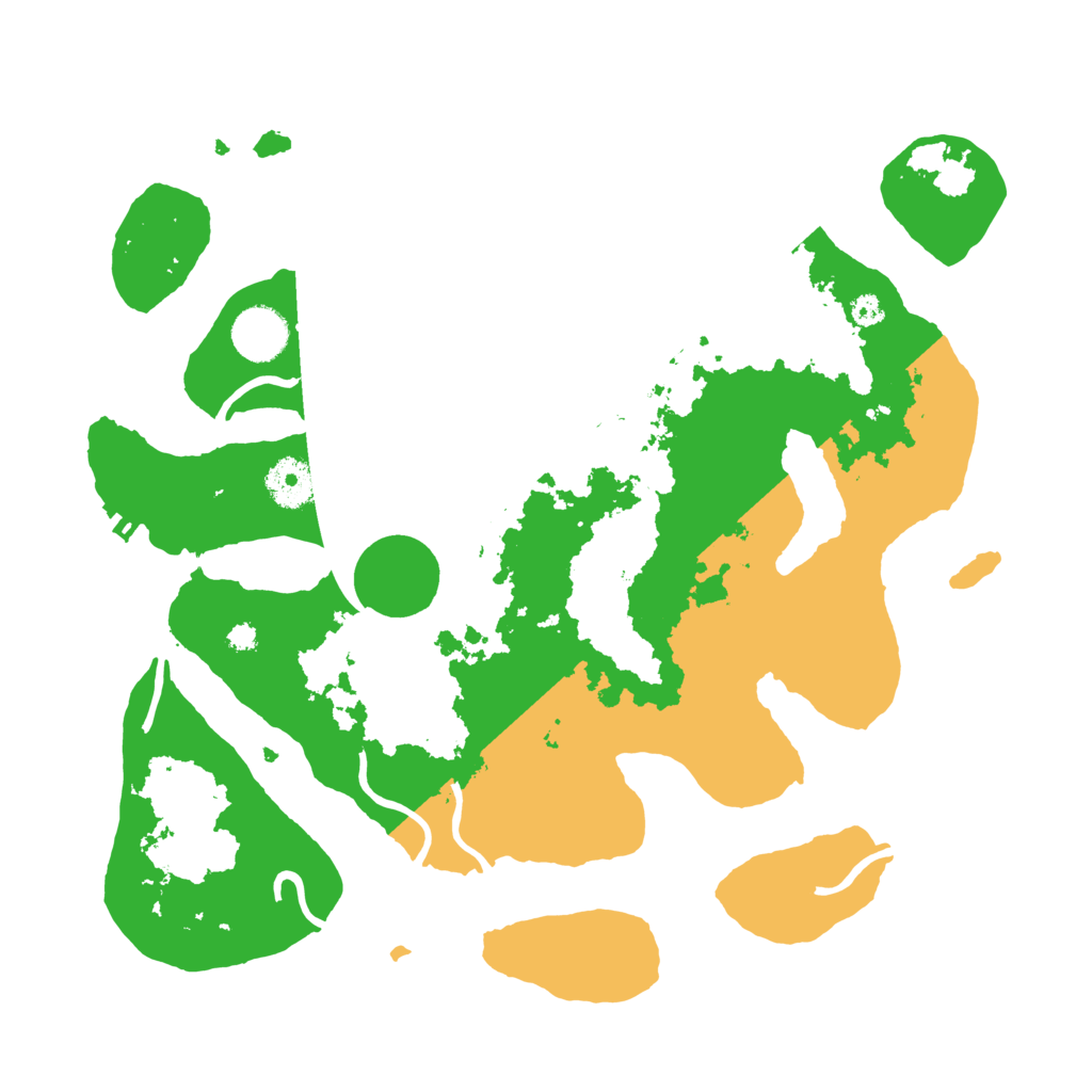 Biome Rust Map: Procedural Map, Size: 3500, Seed: 5936396