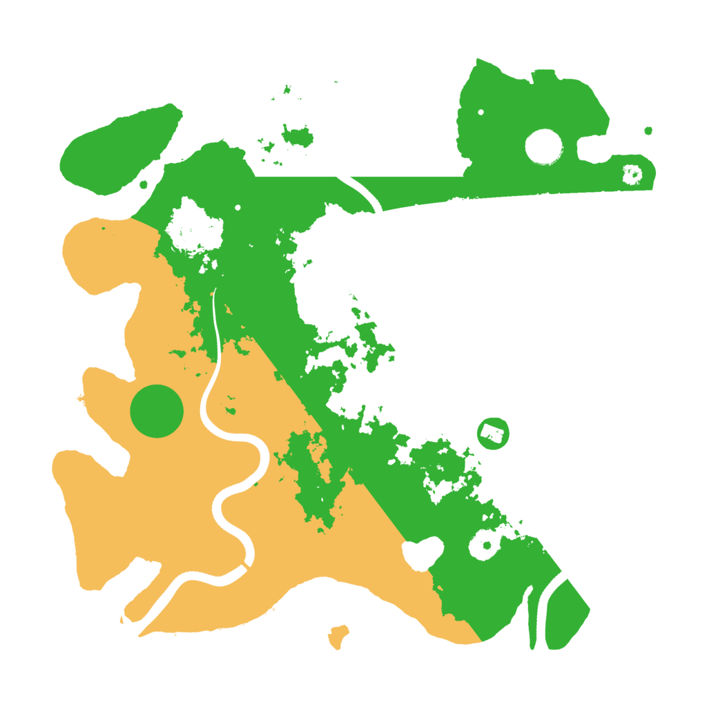 Biome Rust Map: Procedural Map, Size: 3500, Seed: 3161132