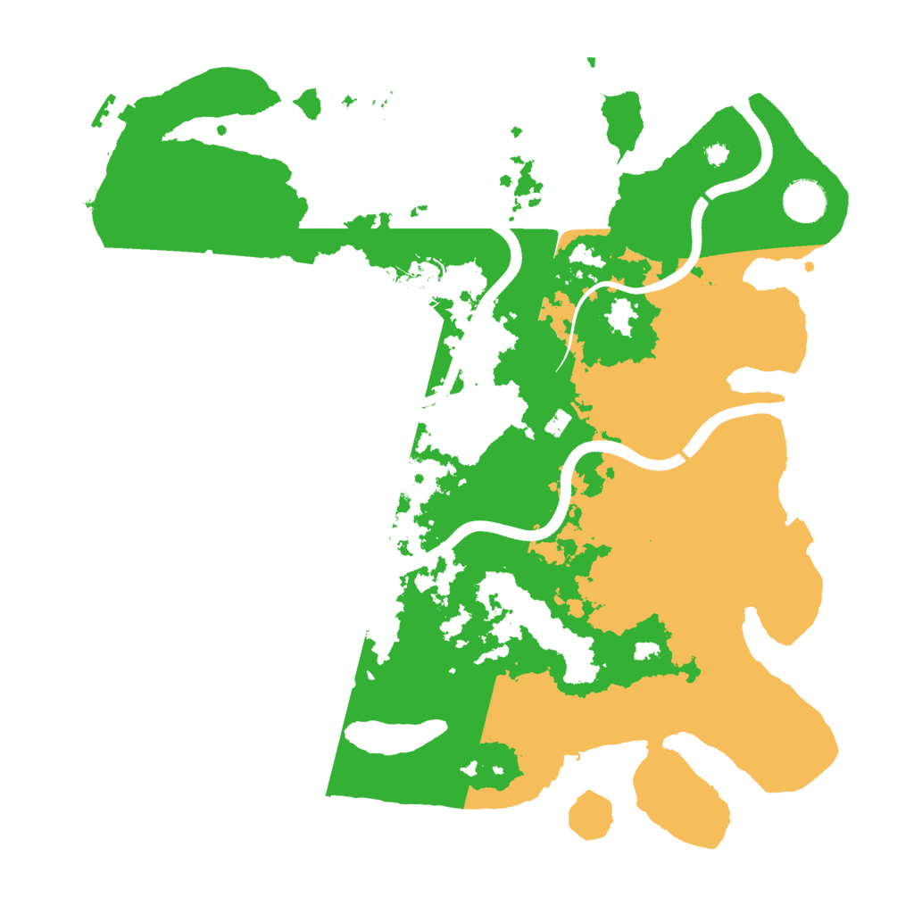 Biome Rust Map: Procedural Map, Size: 3700, Seed: 6058611