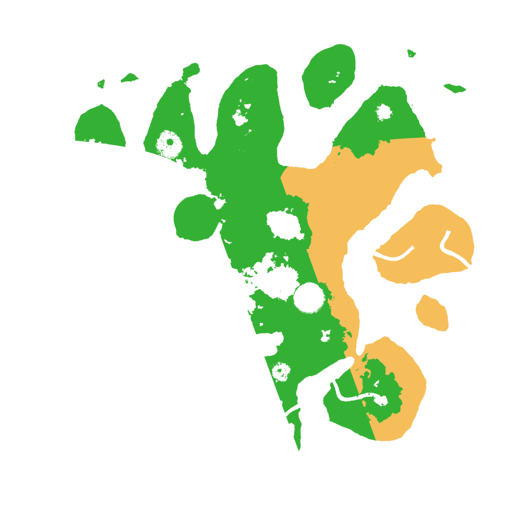 Biome Rust Map: Procedural Map, Size: 3000, Seed: 7345