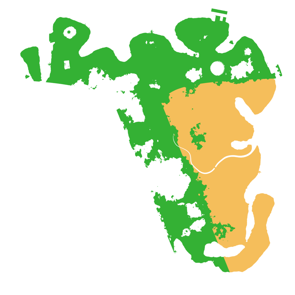 Biome Rust Map: Procedural Map, Size: 3700, Seed: 2359833