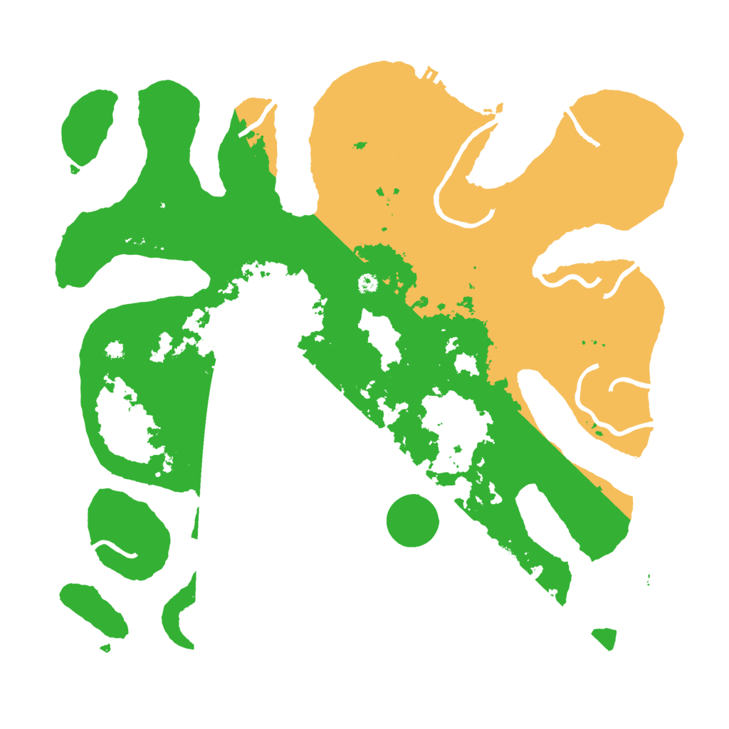 Biome Rust Map: Procedural Map, Size: 3700, Seed: 1684022