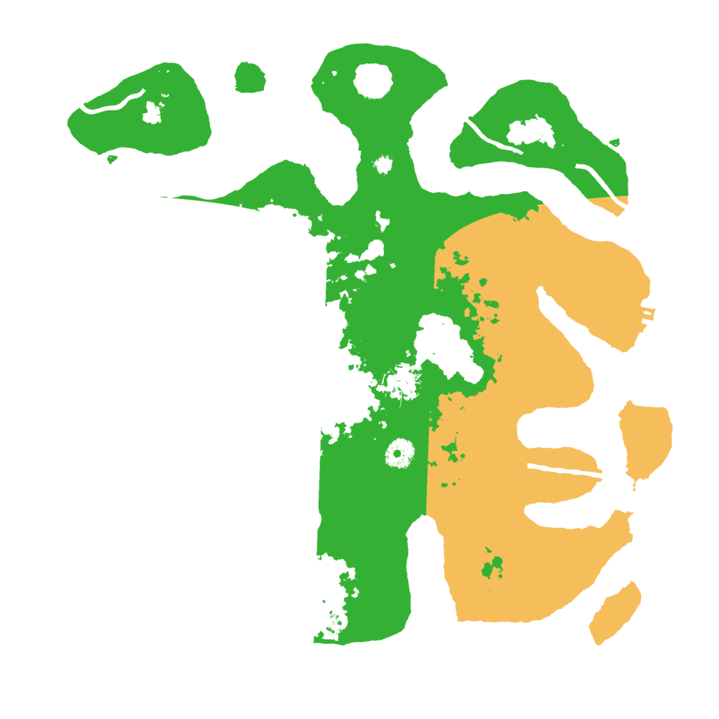 Biome Rust Map: Procedural Map, Size: 3700, Seed: 6031266