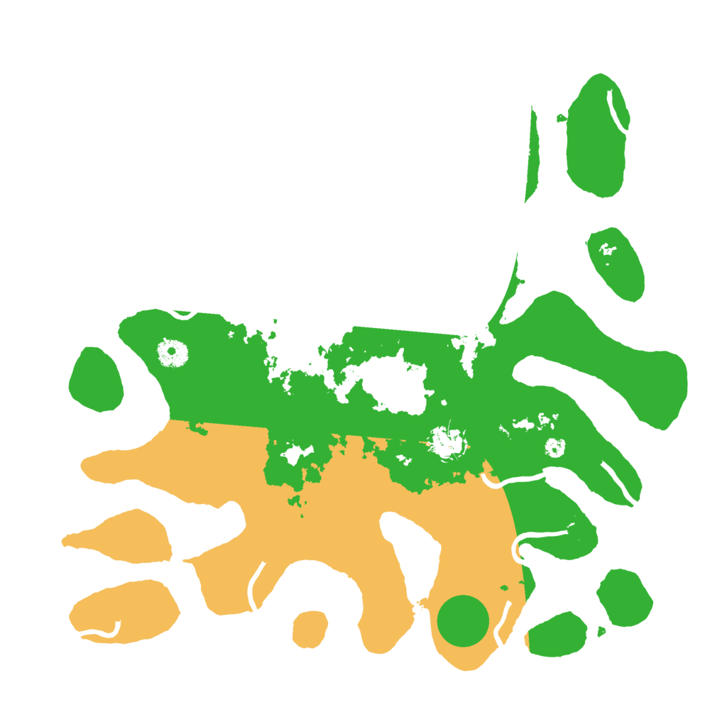 Biome Rust Map: Procedural Map, Size: 3700, Seed: 5307064