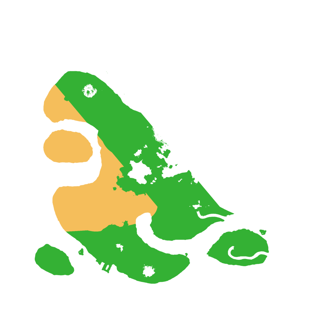 Biome Rust Map: Procedural Map, Size: 2500, Seed: 1036570