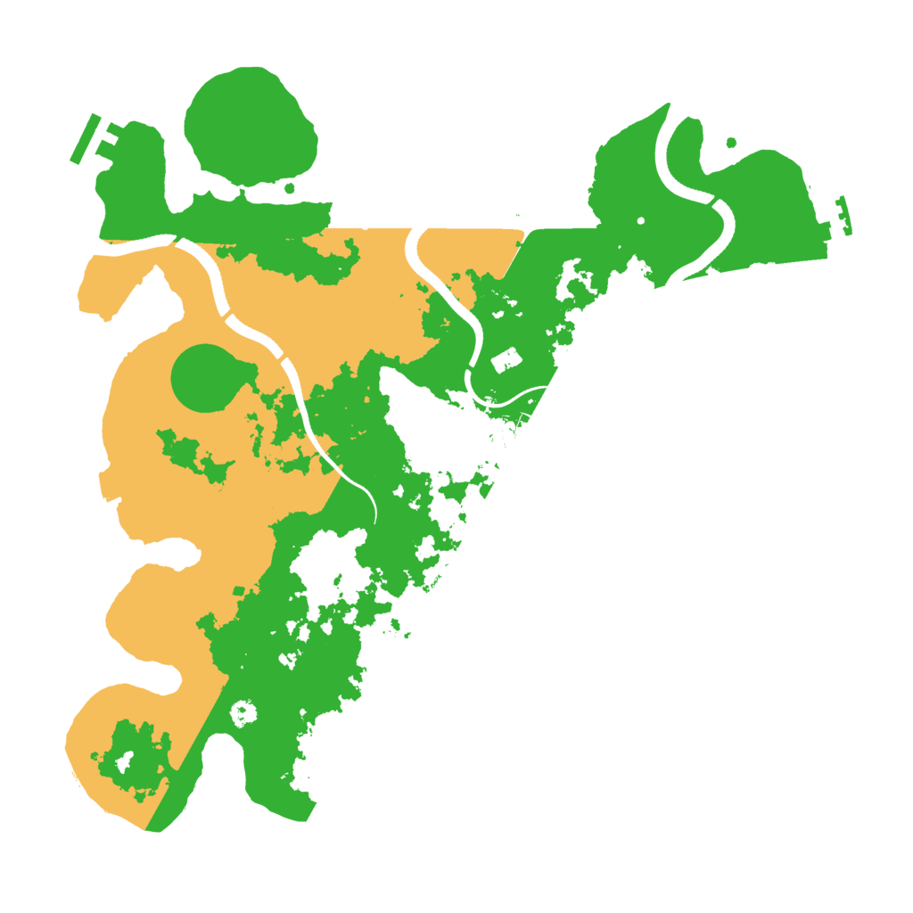 Biome Rust Map: Procedural Map, Size: 3500, Seed: 270893683