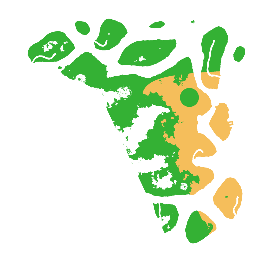 Biome Rust Map: Procedural Map, Size: 3700, Seed: 4205109
