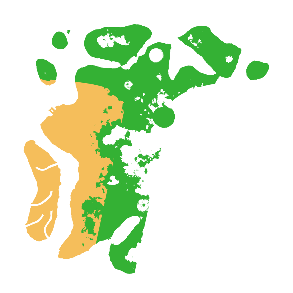 Biome Rust Map: Procedural Map, Size: 3700, Seed: 3594151