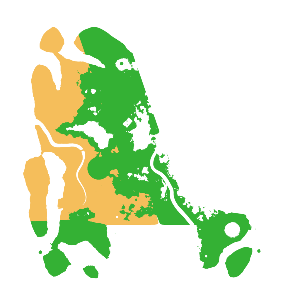 Biome Rust Map: Procedural Map, Size: 3500, Seed: 6078427