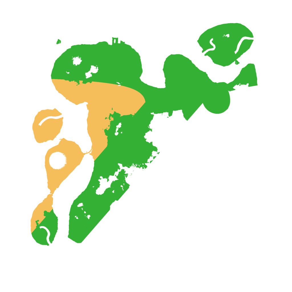 Biome Rust Map: Procedural Map, Size: 3000, Seed: 2438498