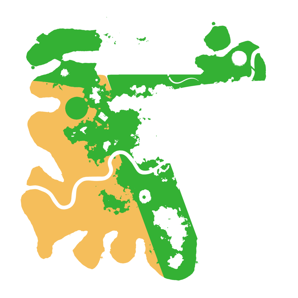 Biome Rust Map: Procedural Map, Size: 3500, Seed: 1769920321