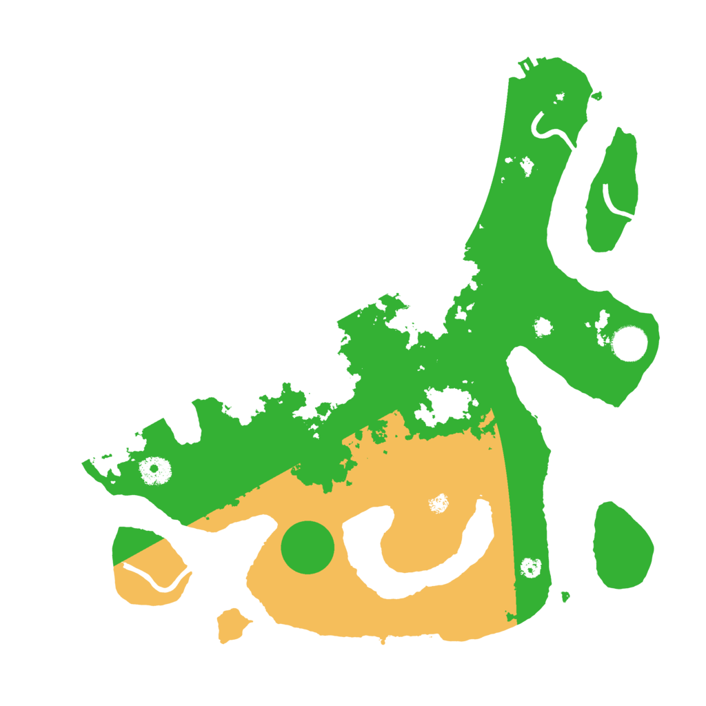 Biome Rust Map: Procedural Map, Size: 3500, Seed: 3366414