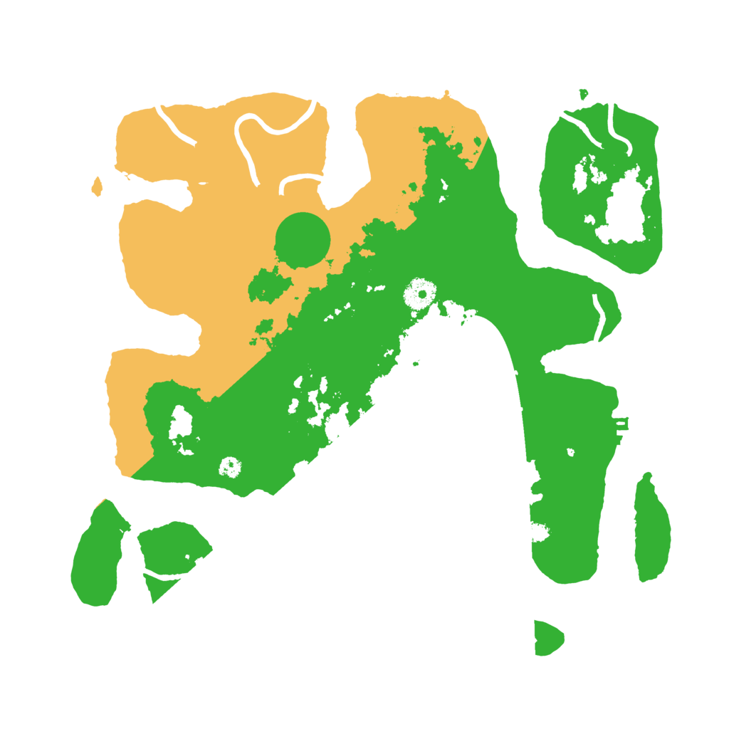 Biome Rust Map: Procedural Map, Size: 3500, Seed: 2776002