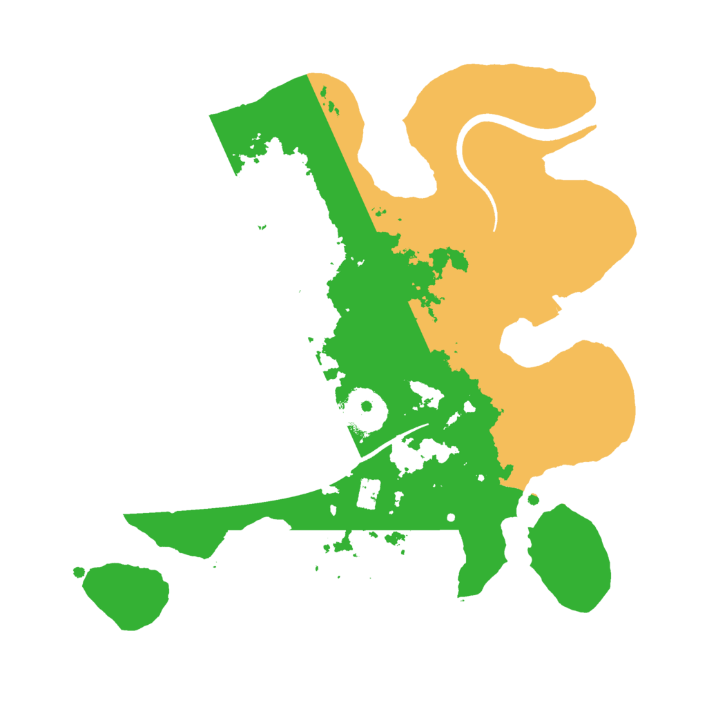 Biome Rust Map: Procedural Map, Size: 2500, Seed: 93845703