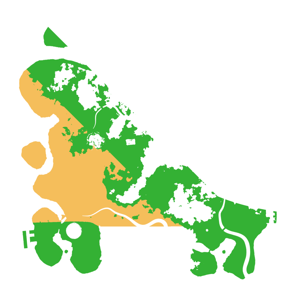 Biome Rust Map: Procedural Map, Size: 3500, Seed: 5188423
