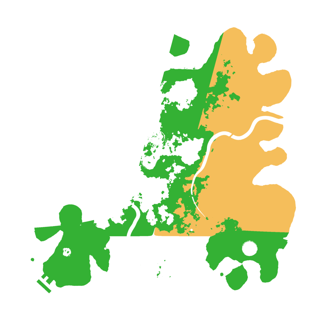 Biome Rust Map: Procedural Map, Size: 3700, Seed: 5823377