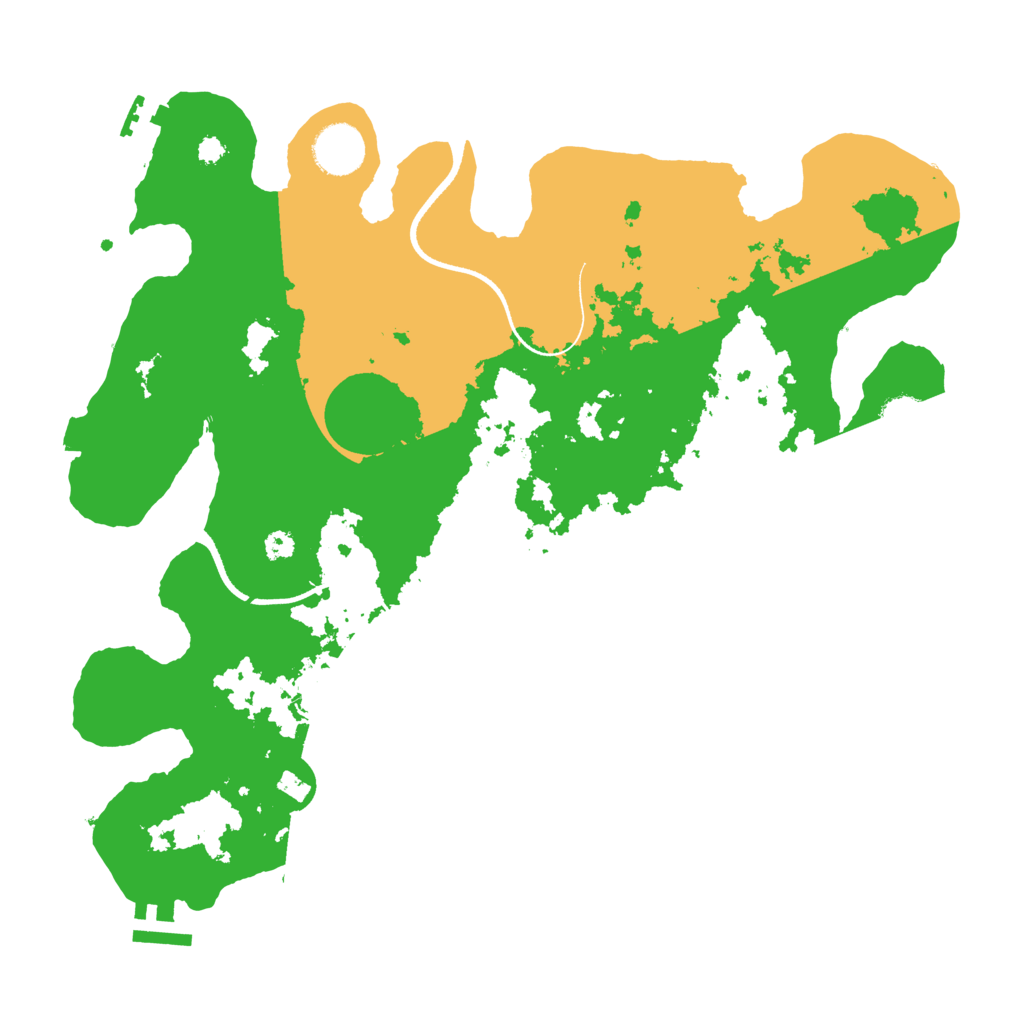 Biome Rust Map: Procedural Map, Size: 3500, Seed: 133452