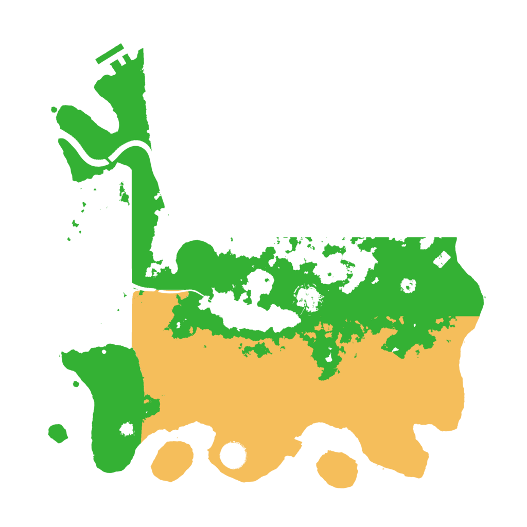 Biome Rust Map: Procedural Map, Size: 3500, Seed: 2454151