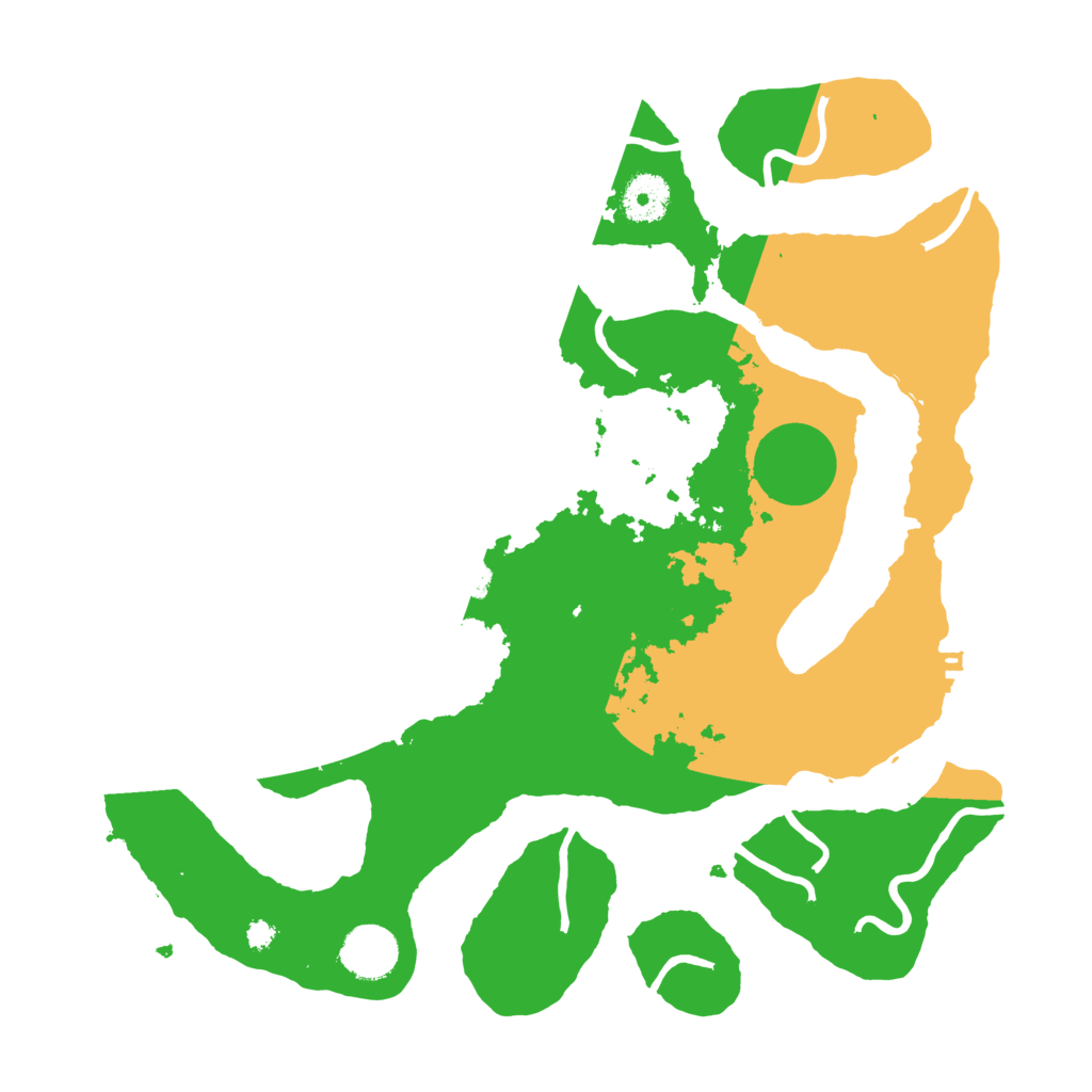 Biome Rust Map: Procedural Map, Size: 3500, Seed: 2483428