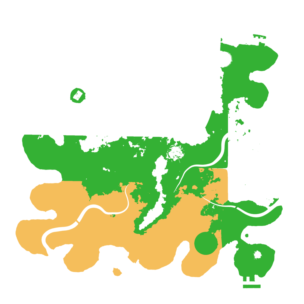 Biome Rust Map: Procedural Map, Size: 3500, Seed: 5456872