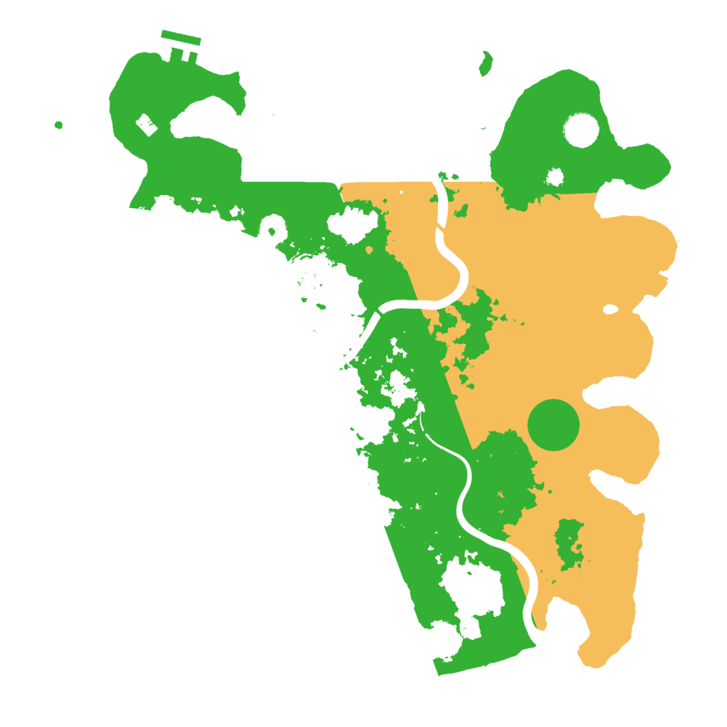 Biome Rust Map: Procedural Map, Size: 3700, Seed: 5416267