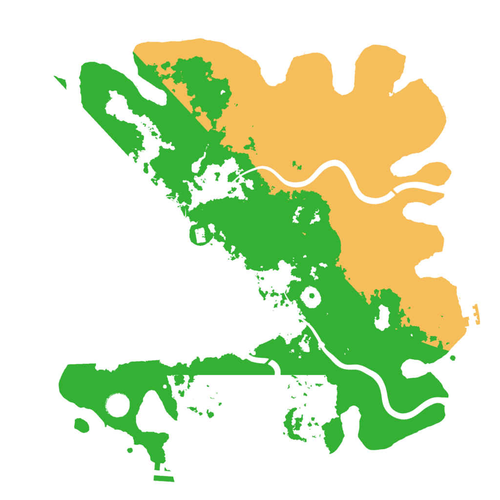 Biome Rust Map: Procedural Map, Size: 3700, Seed: 2356263