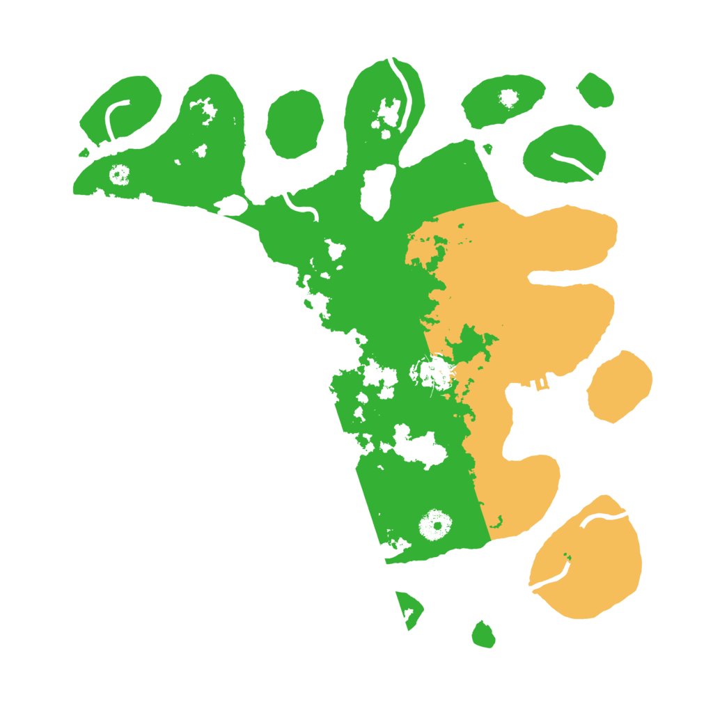 Biome Rust Map: Procedural Map, Size: 3500, Seed: 4618772